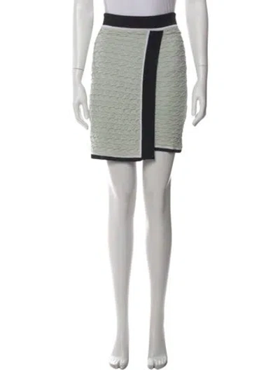 Pre-owned Opening Ceremony Colorblock Pattern Knee-length Skirt In White
