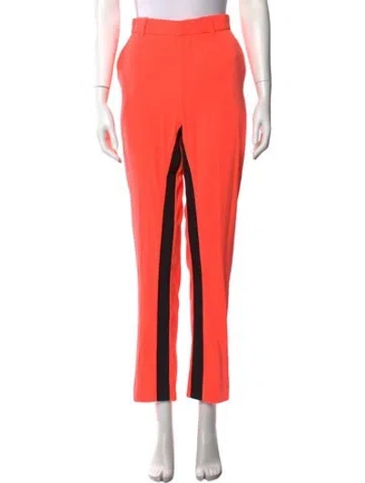 Pre-owned Opening Ceremony Colorblock Pattern Straight Leg Pants In Pink