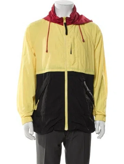 Pre-owned Opening Ceremony Colorblock Pattern Windbreaker In Yellow