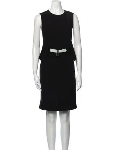 Pre-owned Opening Ceremony Crew Neck Knee-length Dress In Black