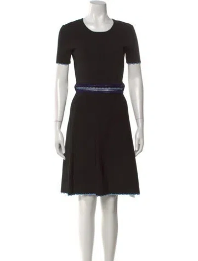 Pre-owned Opening Ceremony Crew Neck Knee-length Dress In Black