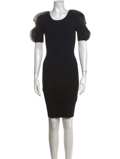 Pre-owned Opening Ceremony Crew Neck Knee-length Dress In Black