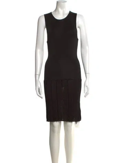 Pre-owned Opening Ceremony Crew Neck Knee-length Dress In Black