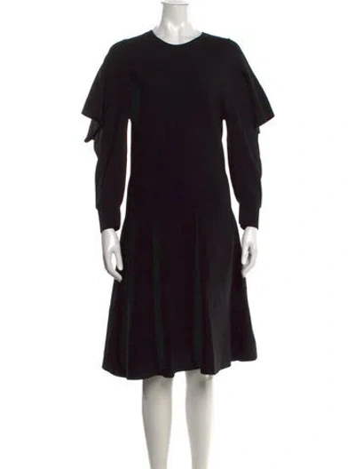 Pre-owned Opening Ceremony Crew Neck Knee-length Dress In Black