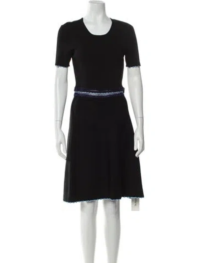 Pre-owned Opening Ceremony Crew Neck Knee-length Dress In Black