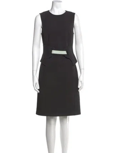 Pre-owned Opening Ceremony Crew Neck Knee-length Dress In Gray