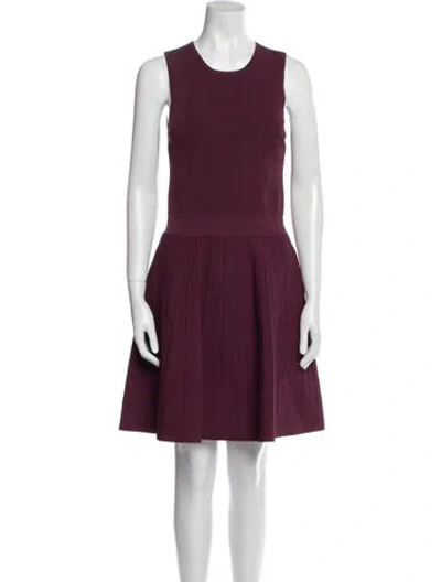 Pre-owned Opening Ceremony Crew Neck Knee-length Dress In Purple