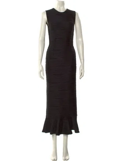 Pre-owned Opening Ceremony Crew Neck Long Dress In Black