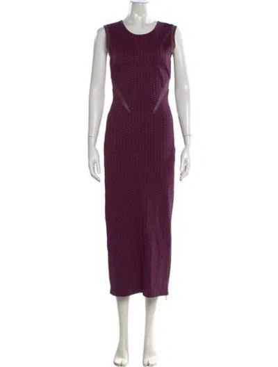 Pre-owned Opening Ceremony Crew Neck Long Dress In Purple