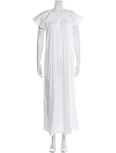 Pre-owned Opening Ceremony Crew Neck Long Dress In White