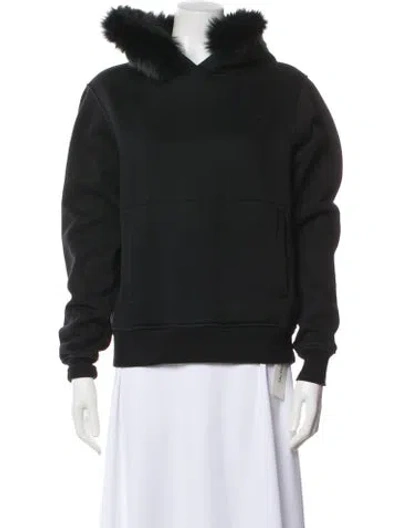 Pre-owned Opening Ceremony Crew Neck Long Sleeve Hoodie In Black