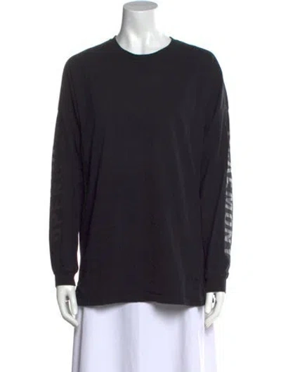 Pre-owned Opening Ceremony Crew Neck Long Sleeve Sweatshirt In Black