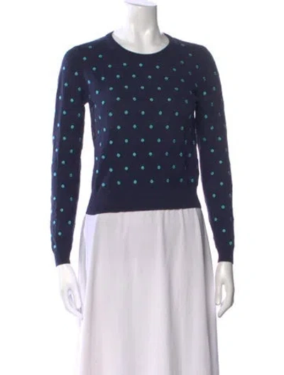 Pre-owned Opening Ceremony Crew Neck Long Sleeve Sweatshirt In Blue