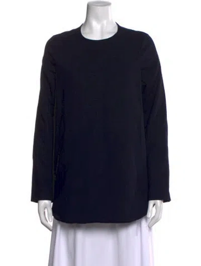 Pre-owned Opening Ceremony Crew Neck Long Sleeve Top In Blue