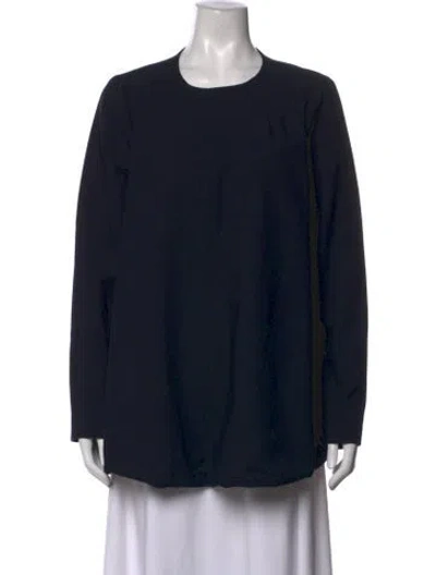 Pre-owned Opening Ceremony Crew Neck Long Sleeve Top In Blue