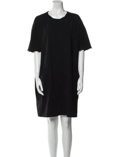 Pre-owned Opening Ceremony Crew Neck Mini Dress In Black