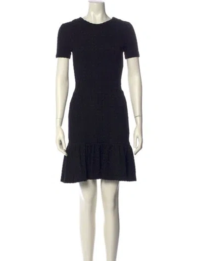 Pre-owned Opening Ceremony Crew Neck Mini Dress In Black