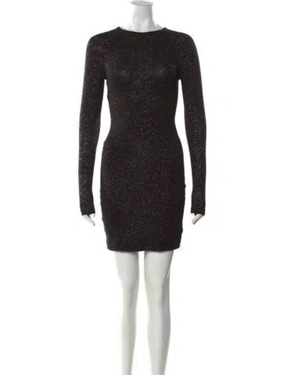 Pre-owned Opening Ceremony Crew Neck Mini Dress In Black