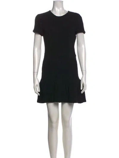 Pre-owned Opening Ceremony Crew Neck Mini Dress In Black