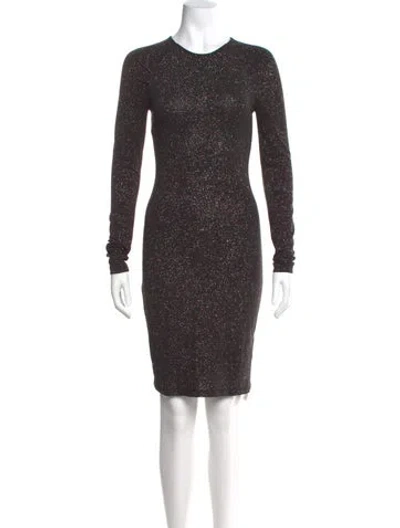 Pre-owned Opening Ceremony Crew Neck Mini Dress In Black