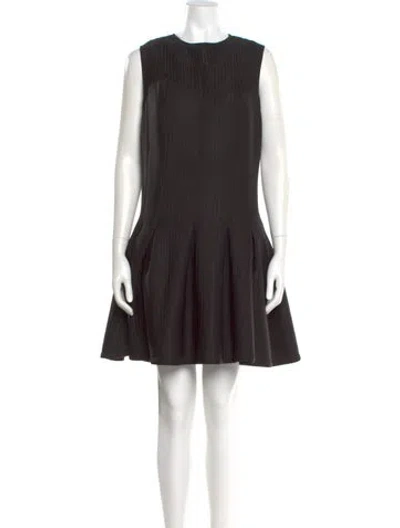 Pre-owned Opening Ceremony Crew Neck Mini Dress In Black