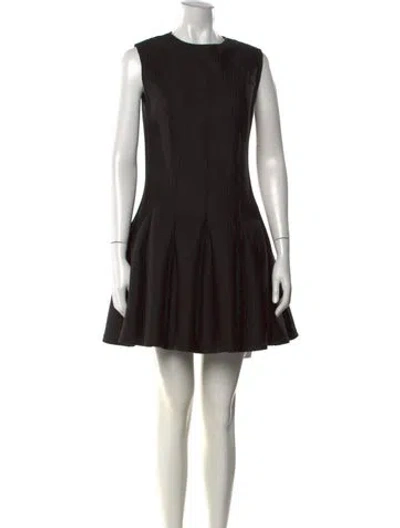 Pre-owned Opening Ceremony Crew Neck Mini Dress In Black
