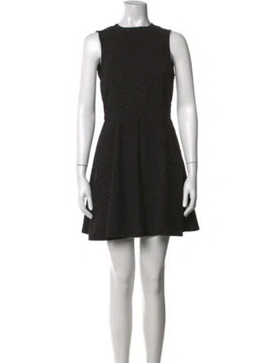 Pre-owned Opening Ceremony Crew Neck Mini Dress In Black