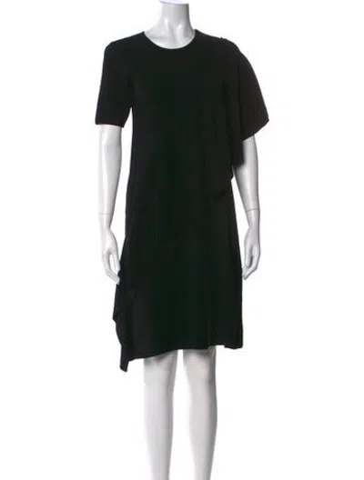 Pre-owned Opening Ceremony Crew Neck Mini Dress In Black