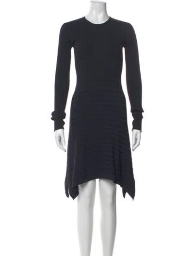 Pre-owned Opening Ceremony Crew Neck Mini Dress In Blue