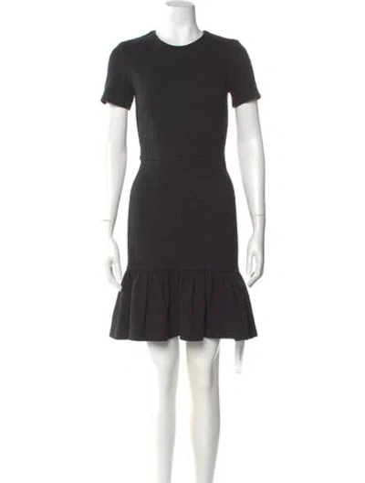 Pre-owned Opening Ceremony Crew Neck Mini Dress In Gray