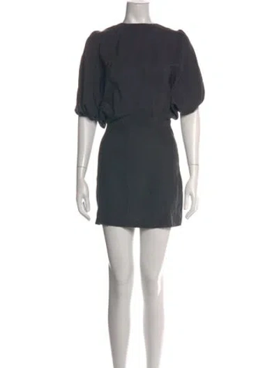 Pre-owned Opening Ceremony Crew Neck Mini Dress In Grey