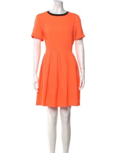 Pre-owned Opening Ceremony Crew Neck Mini Dress In Orange