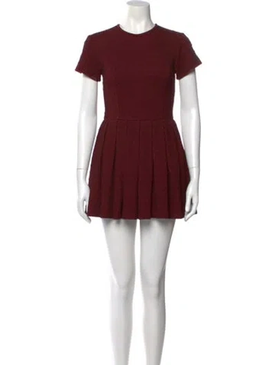 Pre-owned Opening Ceremony Crew Neck Mini Dress In Red