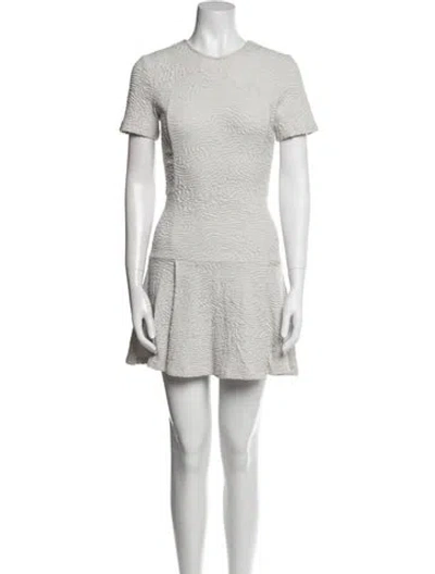 Pre-owned Opening Ceremony Crew Neck Mini Dress In White