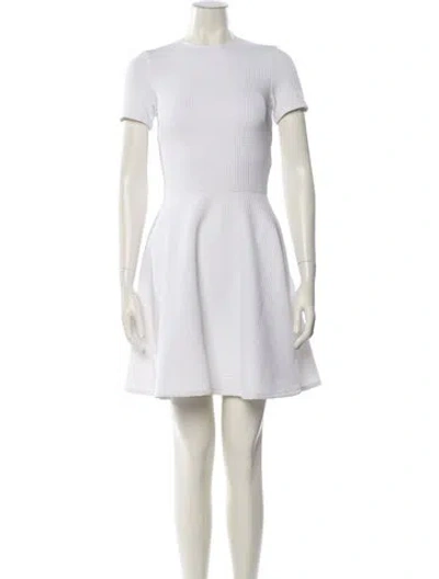 Pre-owned Opening Ceremony Crew Neck Mini Dress In White