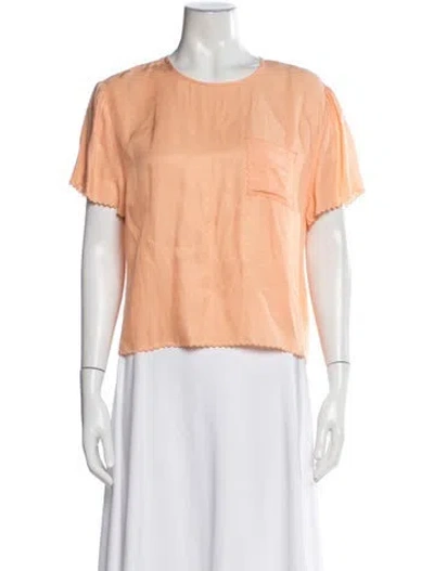 Pre-owned Opening Ceremony Crew Neck Short Sleeve Top In Pink