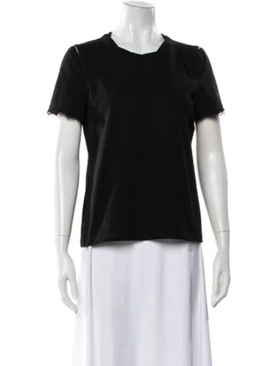 Pre-owned Opening Ceremony Crew Neck Short Sleeve T-shirt In Black