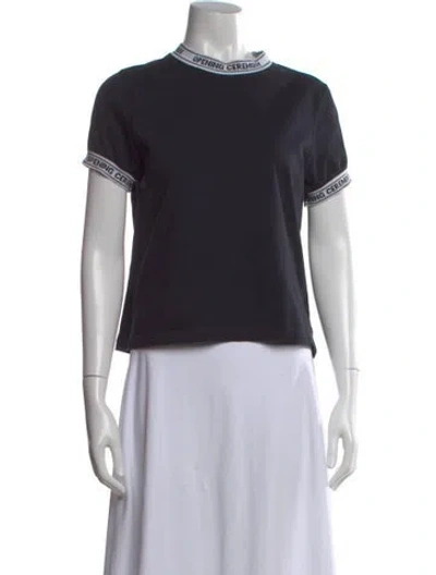 Pre-owned Opening Ceremony Crew Neck Short Sleeve T-shirt In Black