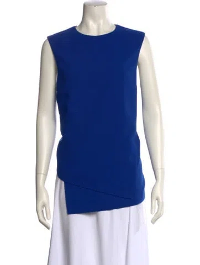 Pre-owned Opening Ceremony Crew Neck Sleeveless Top In Blue