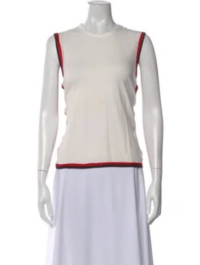 Pre-owned Opening Ceremony Crew Neck Sleeveless Top In Neutral