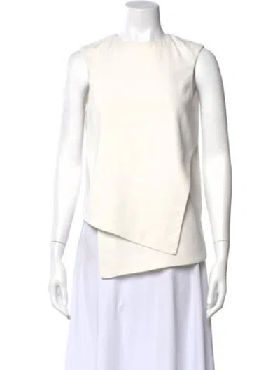 Pre-owned Opening Ceremony Crew Neck Sleeveless Top In White