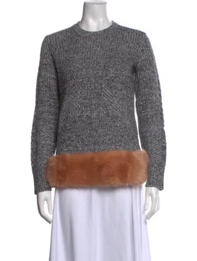 Pre-owned Opening Ceremony Crew Neck Sweater In Grey
