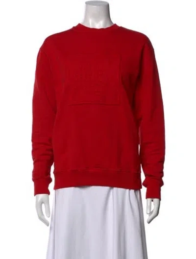 Pre-owned Opening Ceremony Crew Neck Sweater In Red