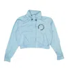 Opening Ceremony Cropped Baby Wind Jacket - Blue In Blue