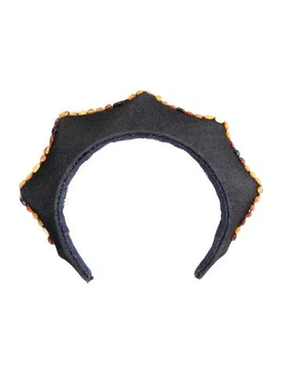 Pre-owned Opening Ceremony Denim Hairband In Blue