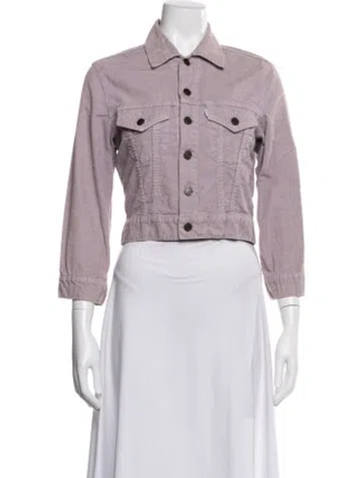 Pre-owned Opening Ceremony Denim Jacket In Purple