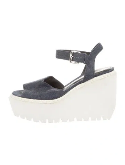 Pre-owned Opening Ceremony Denim Sandals In Blue/grey