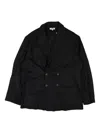 Opening Ceremony Double-breasted Checked Blazer In Black