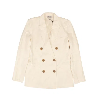 Opening Ceremony Eggshell White Double-breasted Blazer In Beige