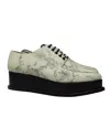 Opening Ceremony Eleanora Platform Oxfords In Marble Print Leather In Multi